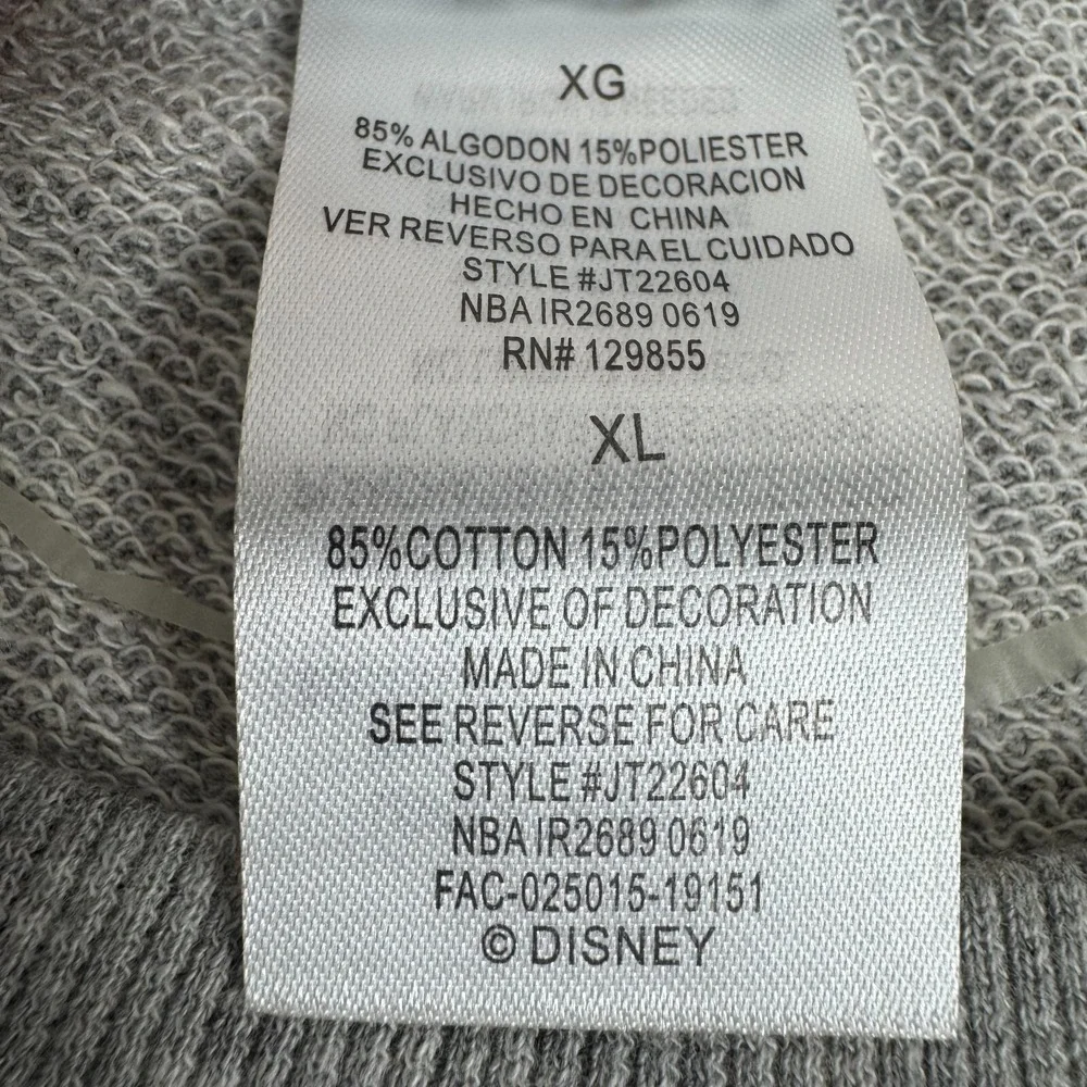 Disney Parks Sweatshirt Sweater Mickey Mouse Disneyland Sequins Gray Womens XL‎
